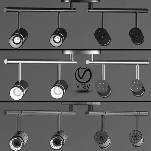 LED Track Lighting 3D model