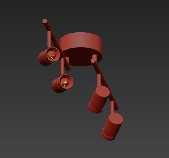 LED Track Lighting 3D model_1