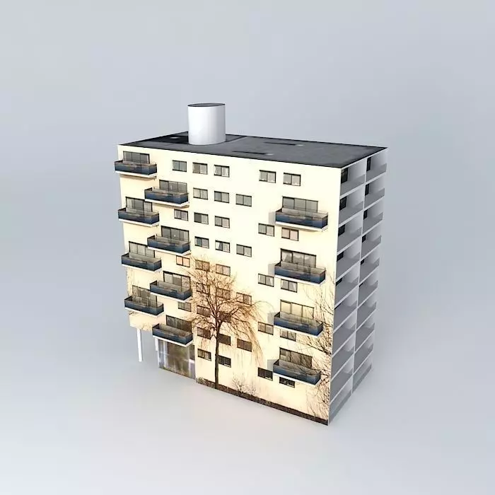 J De Baan Laan Apparmentencomplex 3 Spijkenisse Free 3D model
