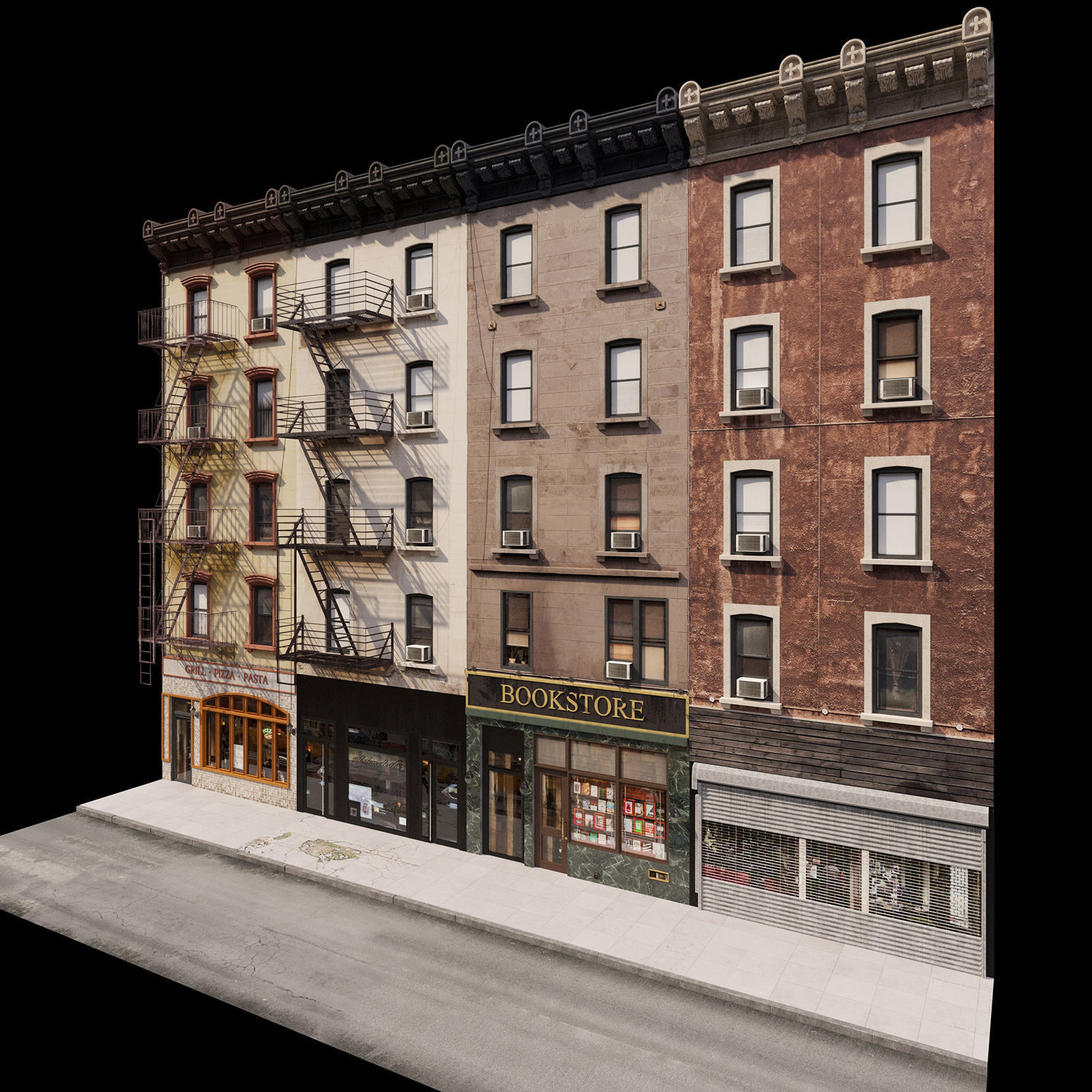 New York Facade 3D model_3