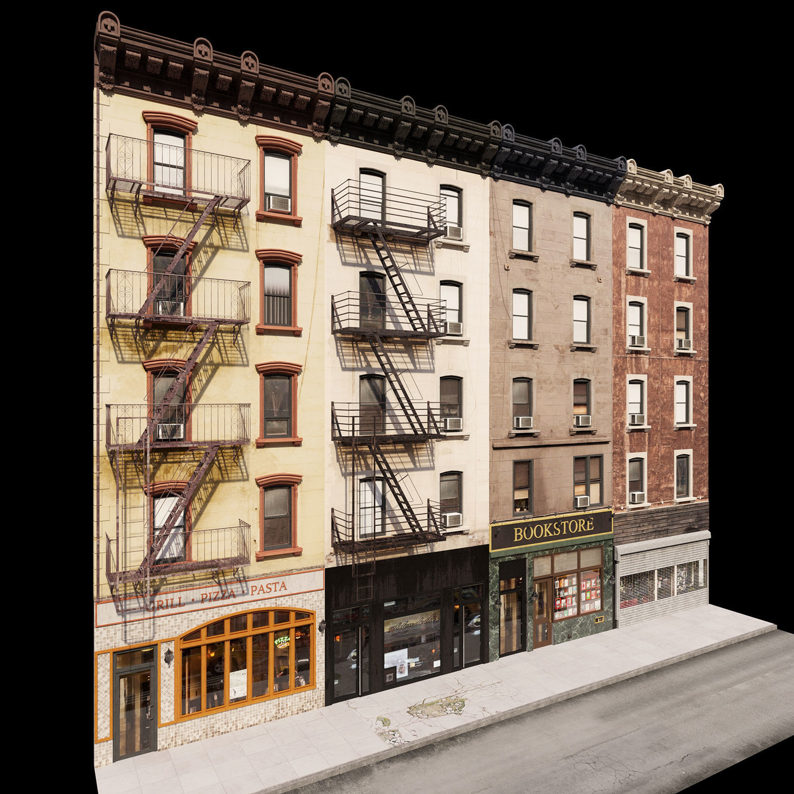 New York Facade 3D model_2