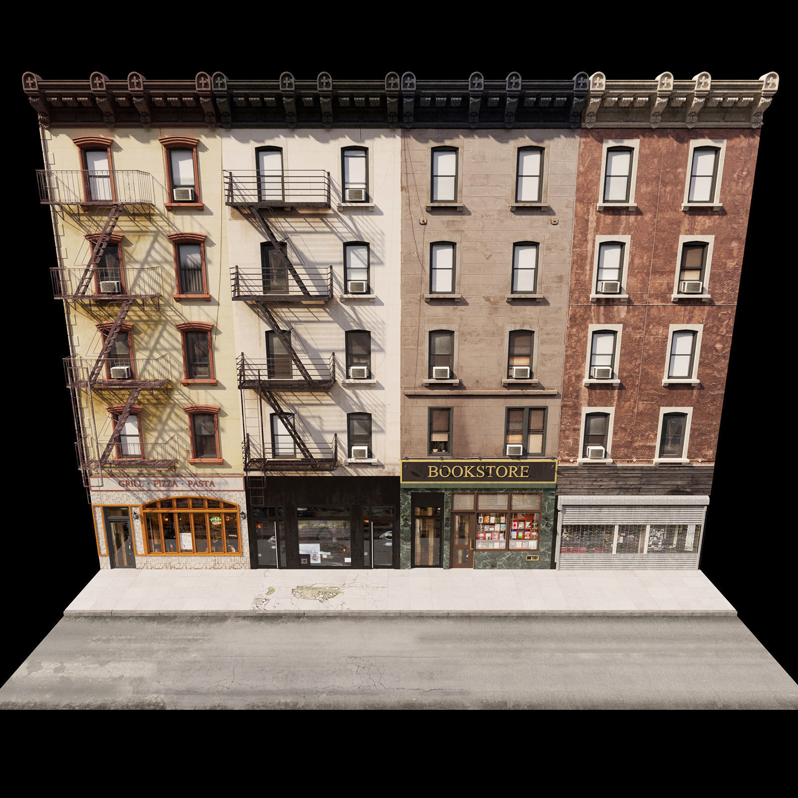 New York Facade 3D model_1