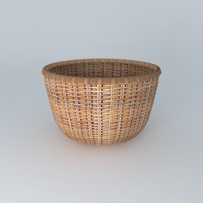 Paneiro wicker basket Free 3D model_2