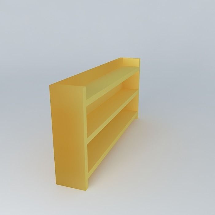 bookcase door-cd yellow Free 3D model_1
