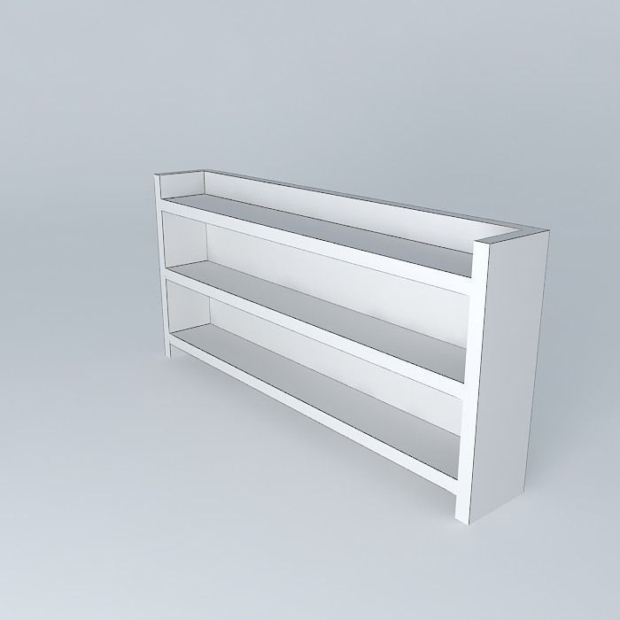 bookcase door-cd yellow Free 3D model_3