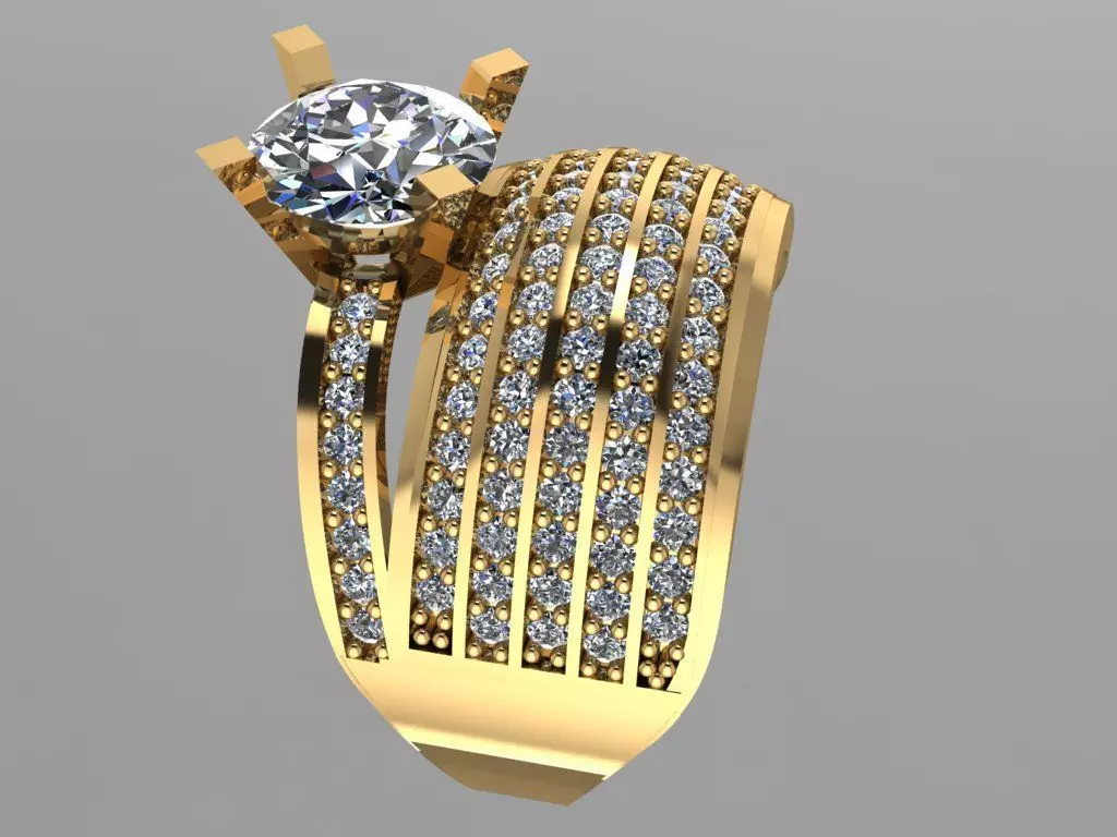 GC GOLD TW0139- Diamond ring 3D print model_0