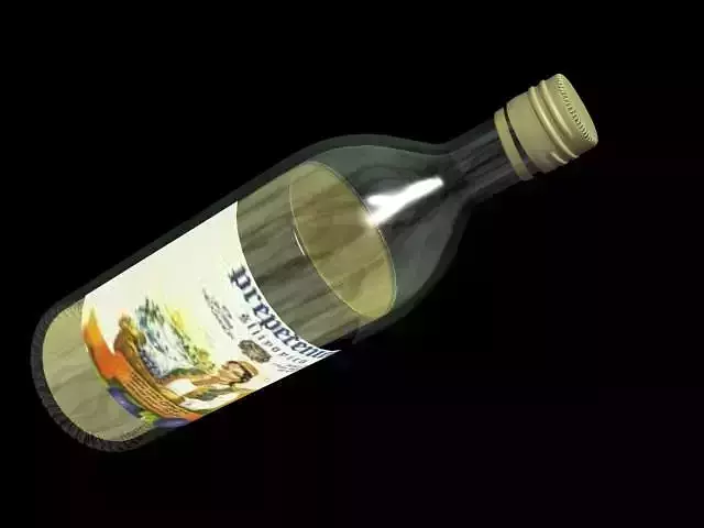 bottle of brandy-rakija