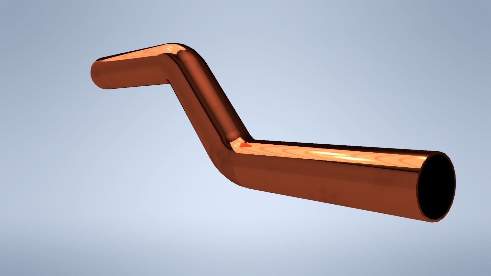 Copper Fittings and tubes compilation Low-poly 3D model_11