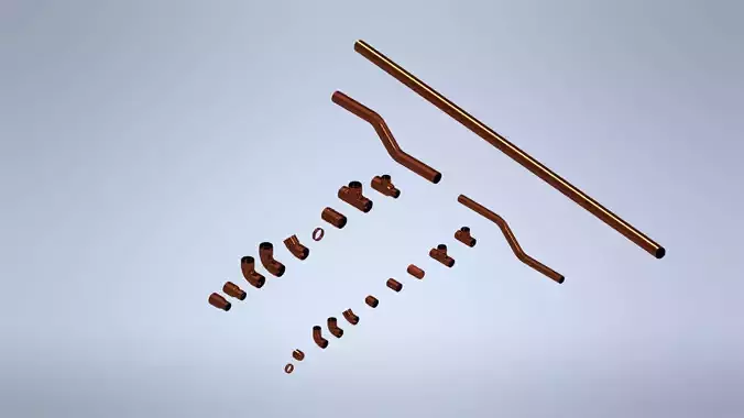 Copper Fittings and tubes compilation