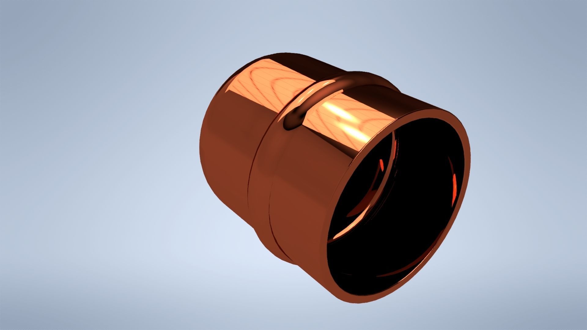 Copper Fittings and tubes compilation Low-poly 3D model_9