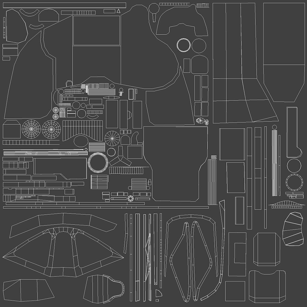 Cockpit Macchi MC205 V  WWII Aircraft Low-poly 3D model_2