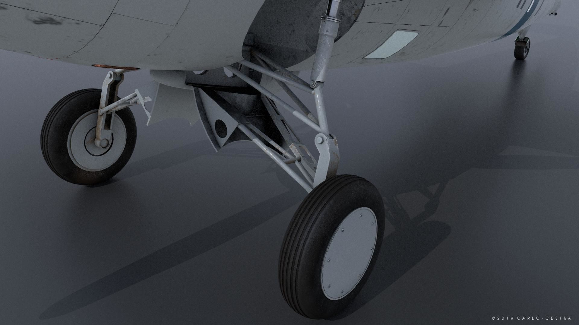 F4F-3 WILDCAT VF41 - 41F7 Low-poly 3D model_10