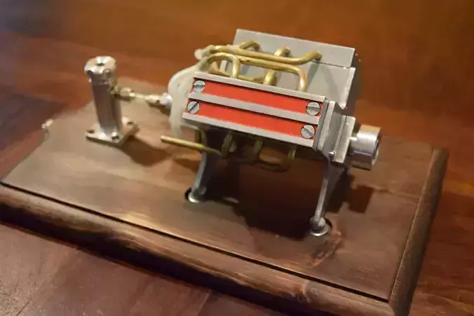 V6 Miniature Engine 3D model