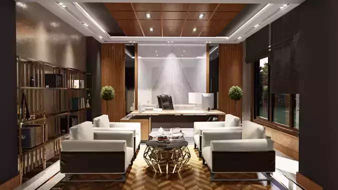 Modern Office Interior 3D
