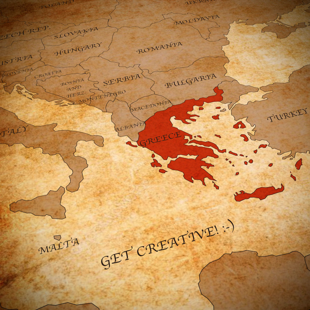 Europe Map 3D with borders and names 3D model_6