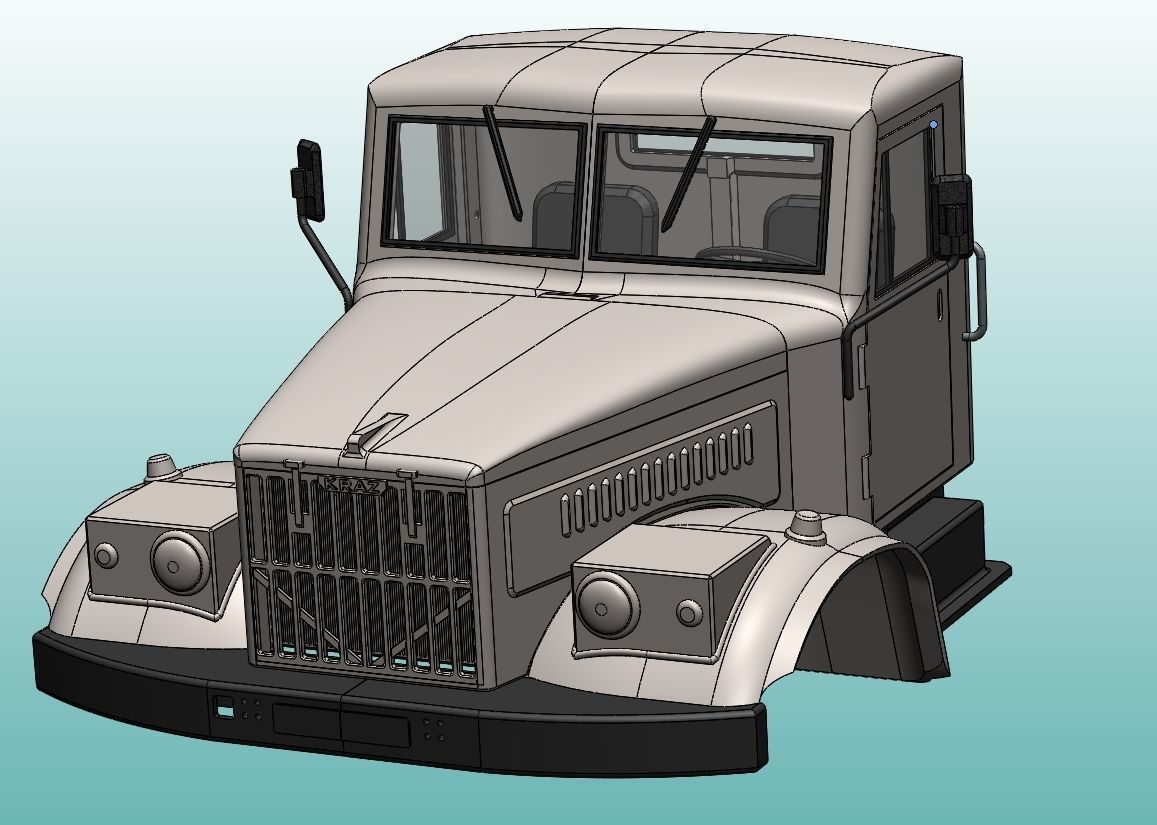 KRAZ 256 3D model 3D printable | CGTrader