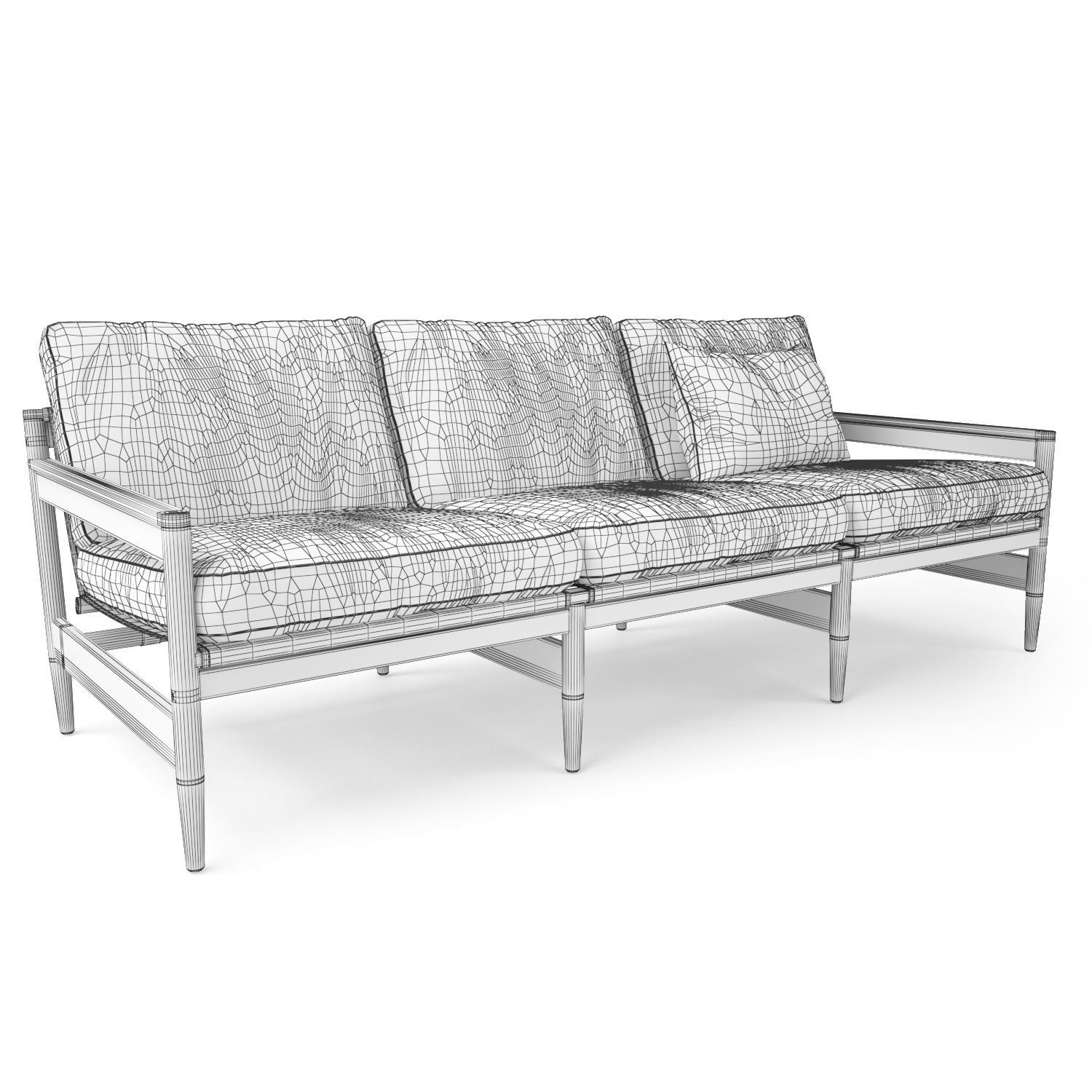 Roda ROAD 143 Sofa 3D Model 3D model_7