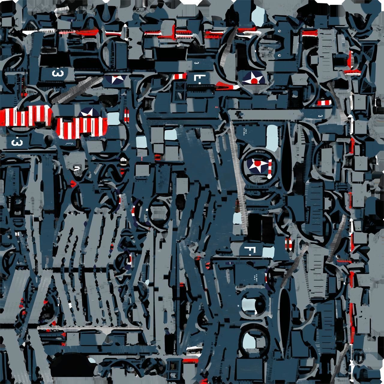 F4F-3 WILDCAT F3 -Butch- Low-poly 3D model_30