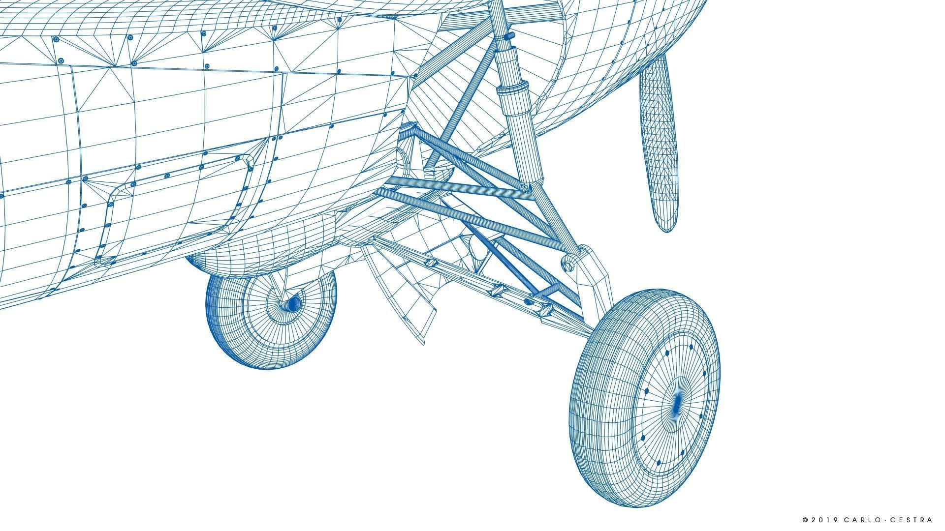 F4F-3 WILDCAT F3 -Butch- Low-poly 3D model_56