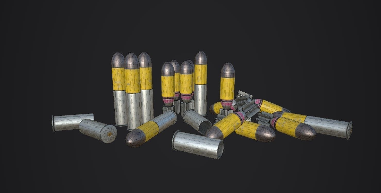 Wurfgranatpatrone 326 LP Low-poly 3D model_5