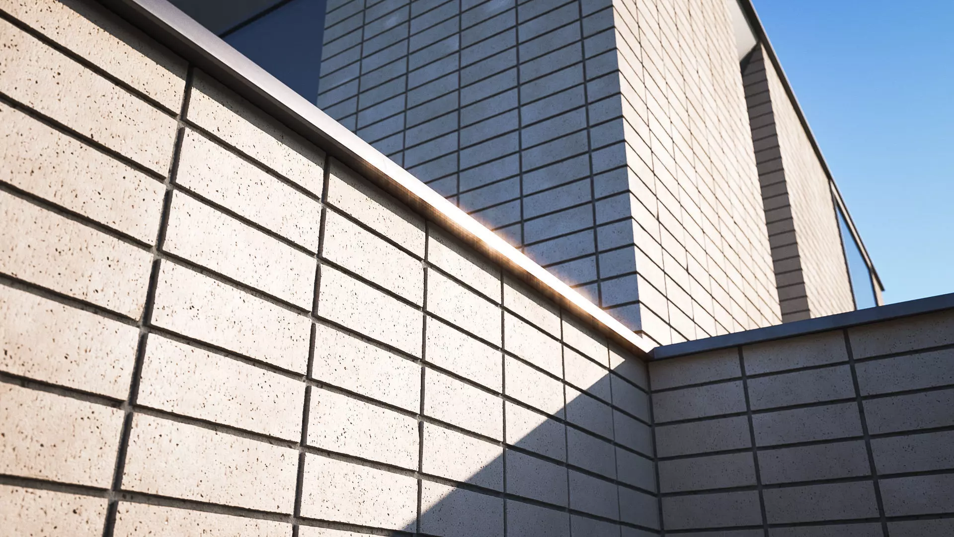 Classic stacked white brick wall texture Texture_0