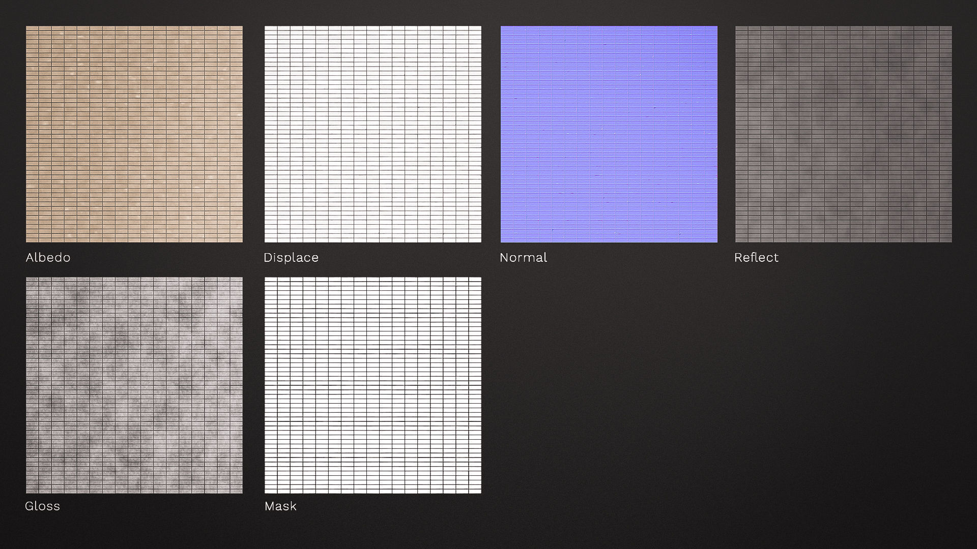 Classic stacked white brick wall texture Texture_4