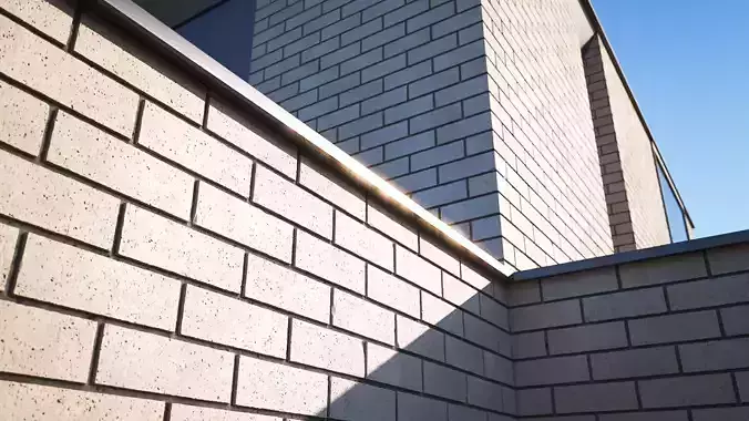 Classic white brick wall texture