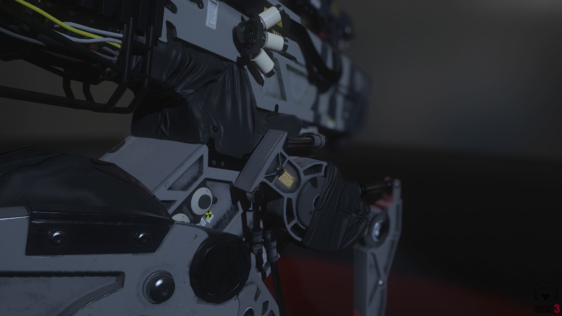 Keloid - Mecha War Head Robot 3D model_4