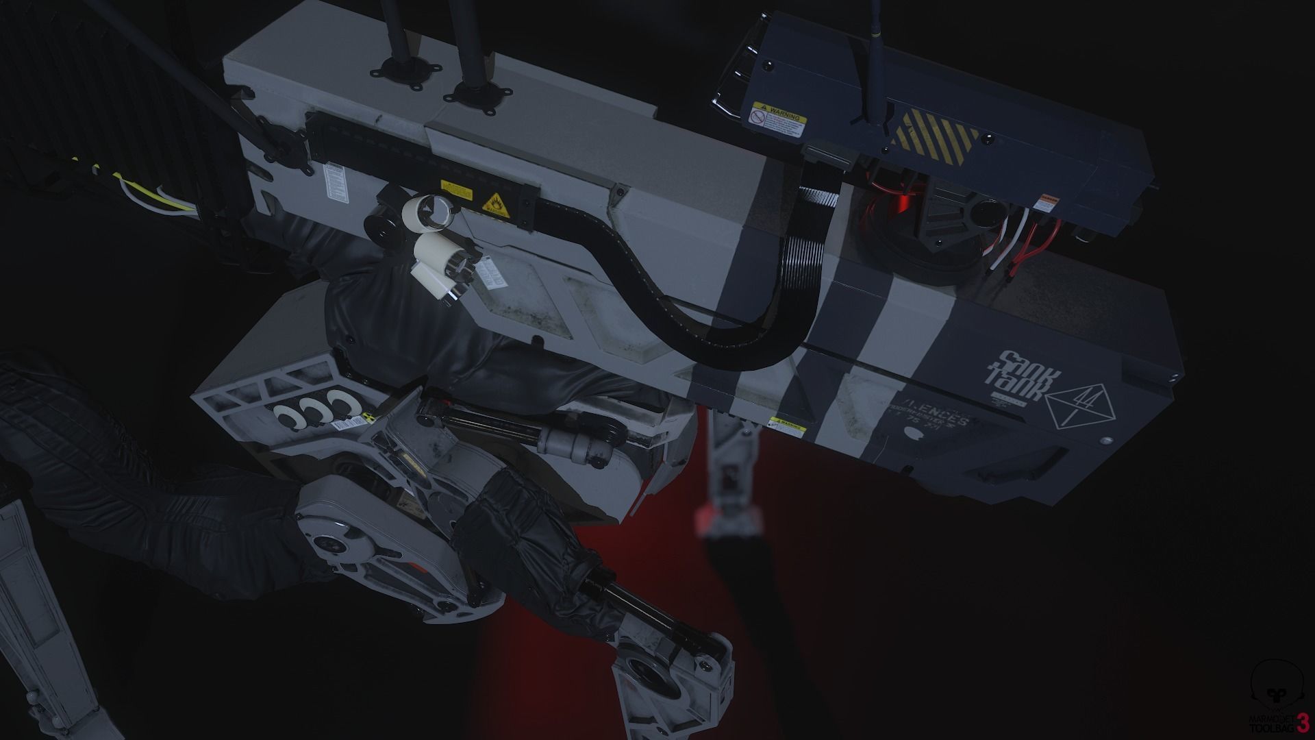 Keloid - Mecha War Head Robot 3D model_5