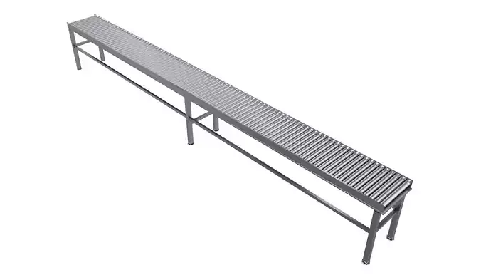 Roller Conveyor Low-poly 3D model