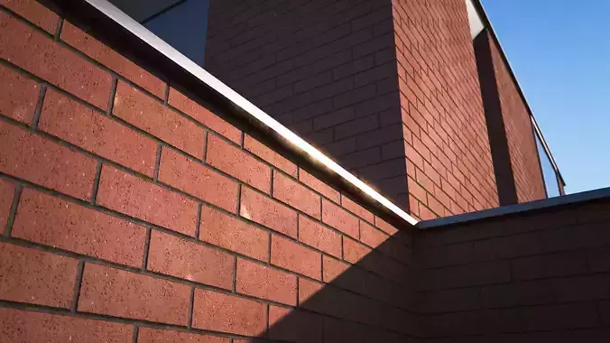 Dark red brick wall texture