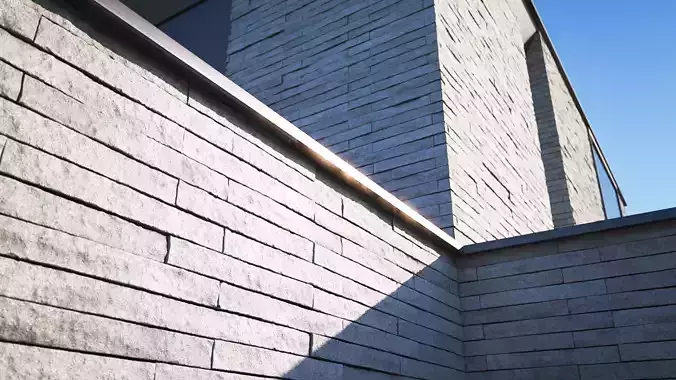 Grey stone wall texture