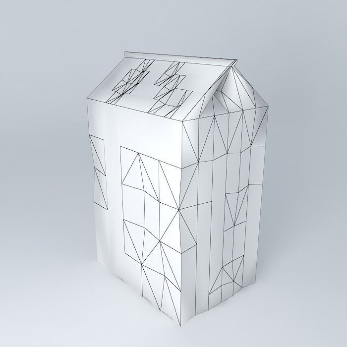 Coffee paper bag Free 3D model_3