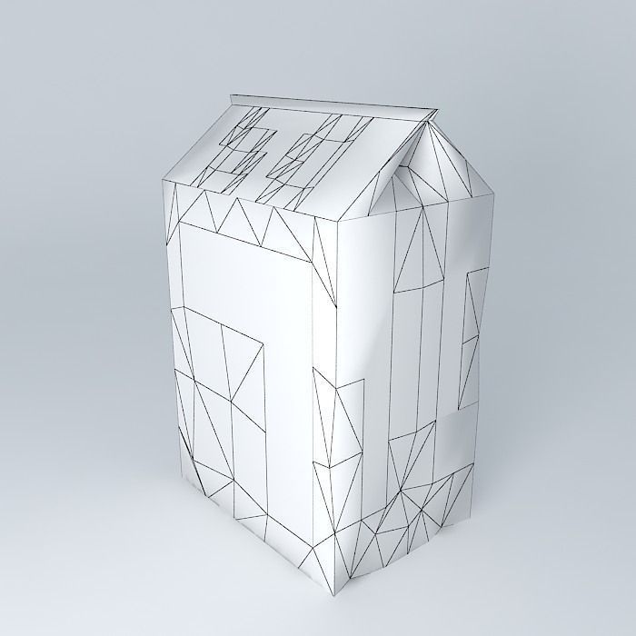 Coffee paper bag Free 3D model_4