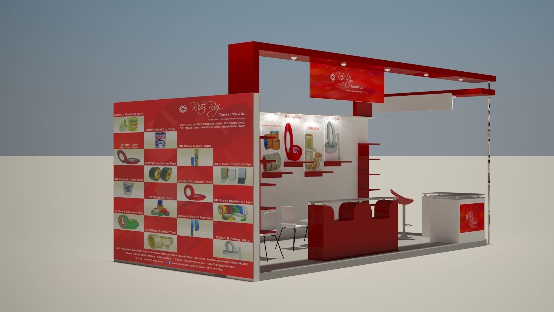 Exhibition stall  3D model_2
