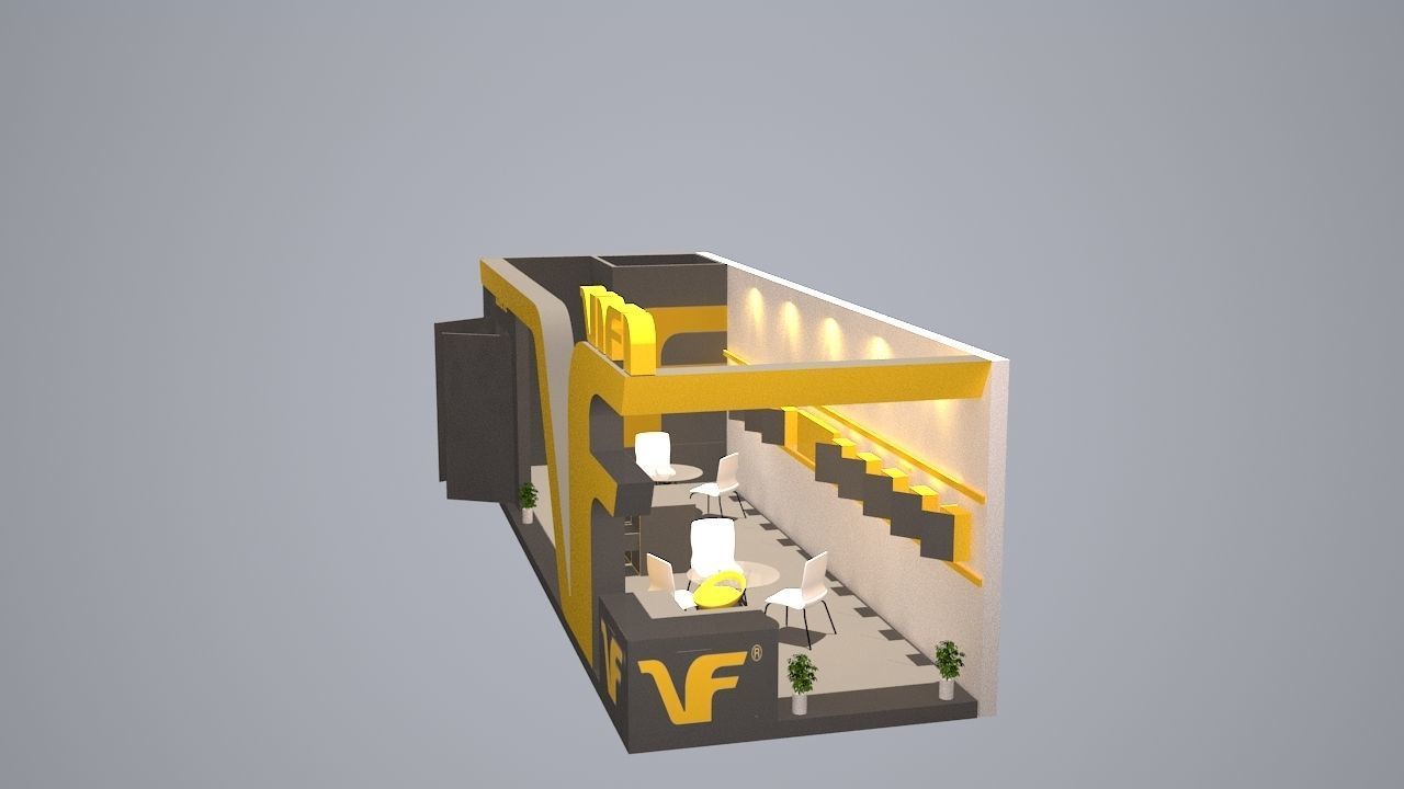 Exhibition stall  3D model_2