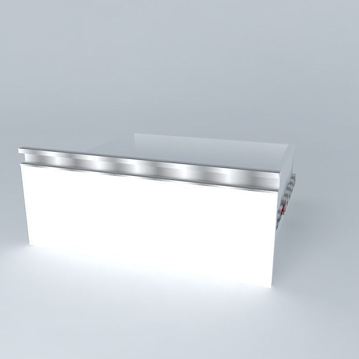 aluminum handle drawer Free 3D model_1