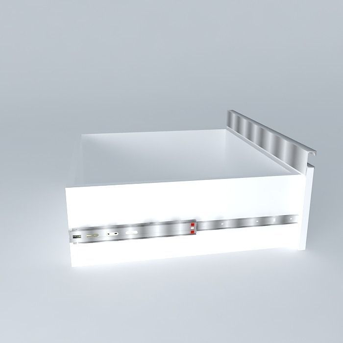 aluminum handle drawer Free 3D model_2