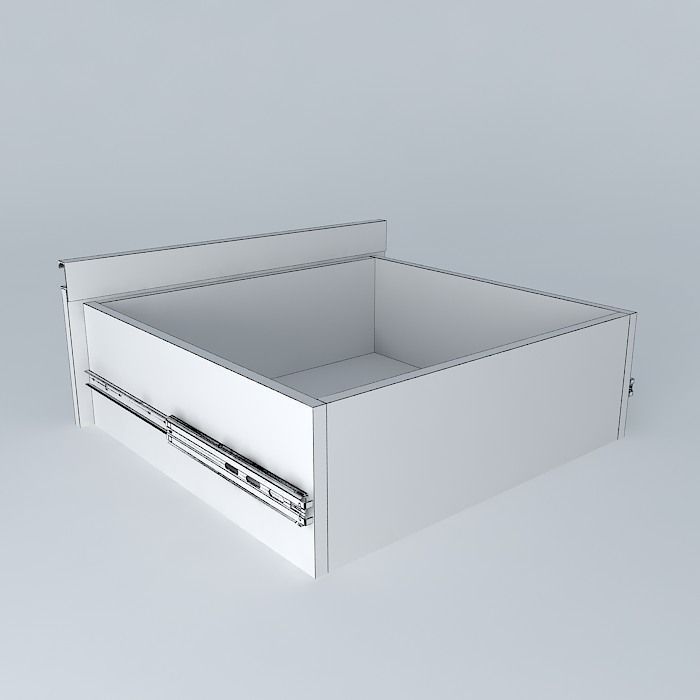 aluminum handle drawer Free 3D model_3