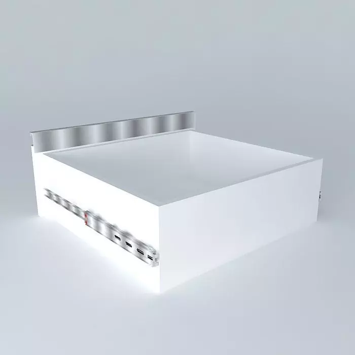aluminum handle drawer Free 3D model_0
