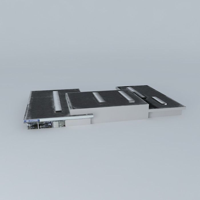 Autohuis Ridderkerk building Free 3D model_2