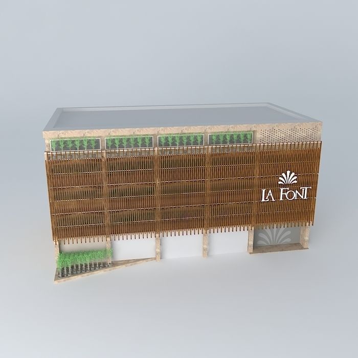La Font spa exterior Free 3D model_2