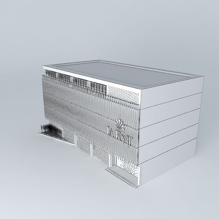 La Font spa exterior Free 3D model_4