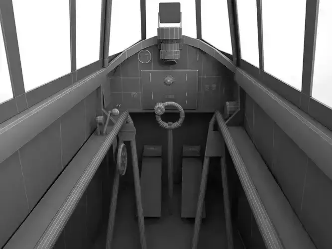 Cockpit Hawker Hurricane WWII Aircraft