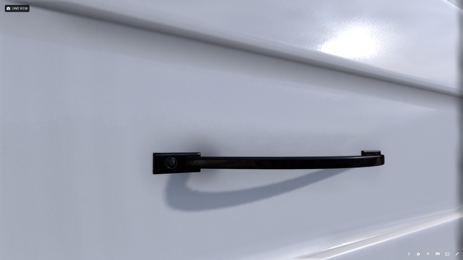 Drawers chest of Low-poly 3D model_6