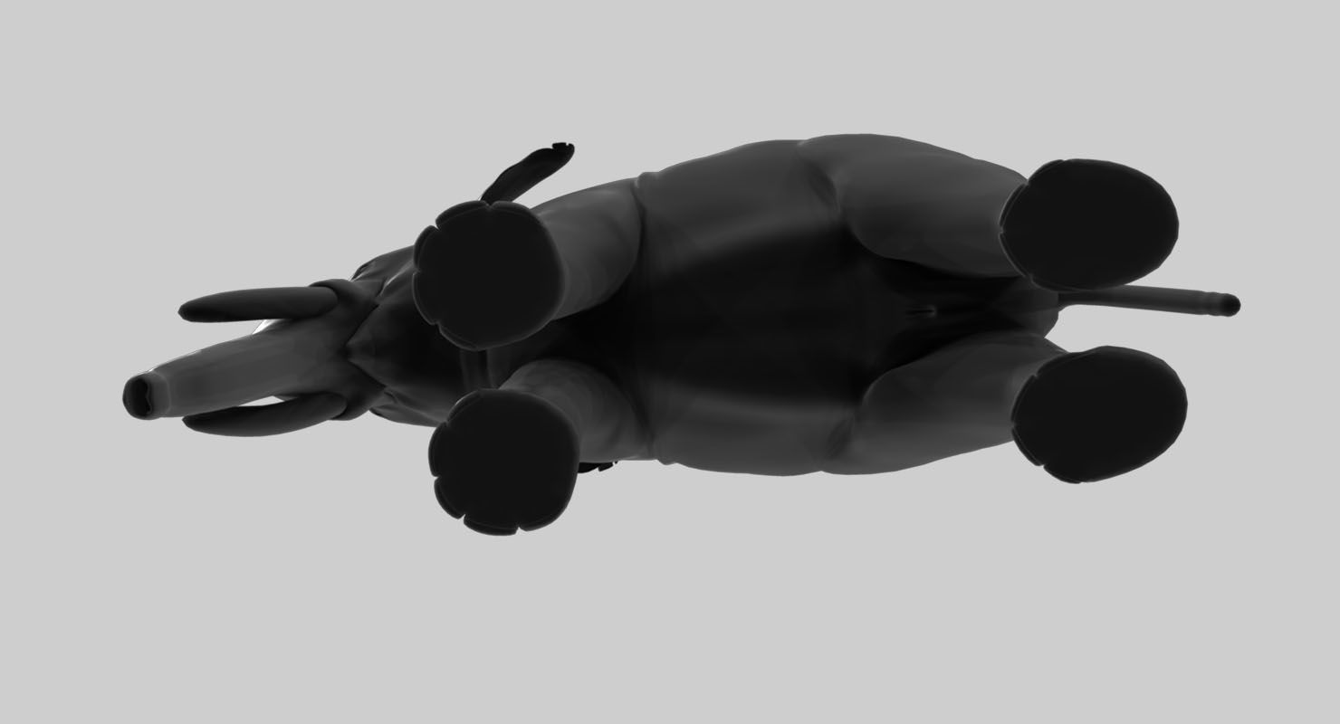 elephant 3d rig model 3D model_2