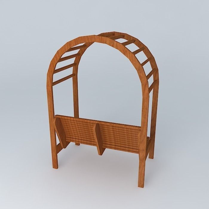 Arbor Bench Free 3D model_1