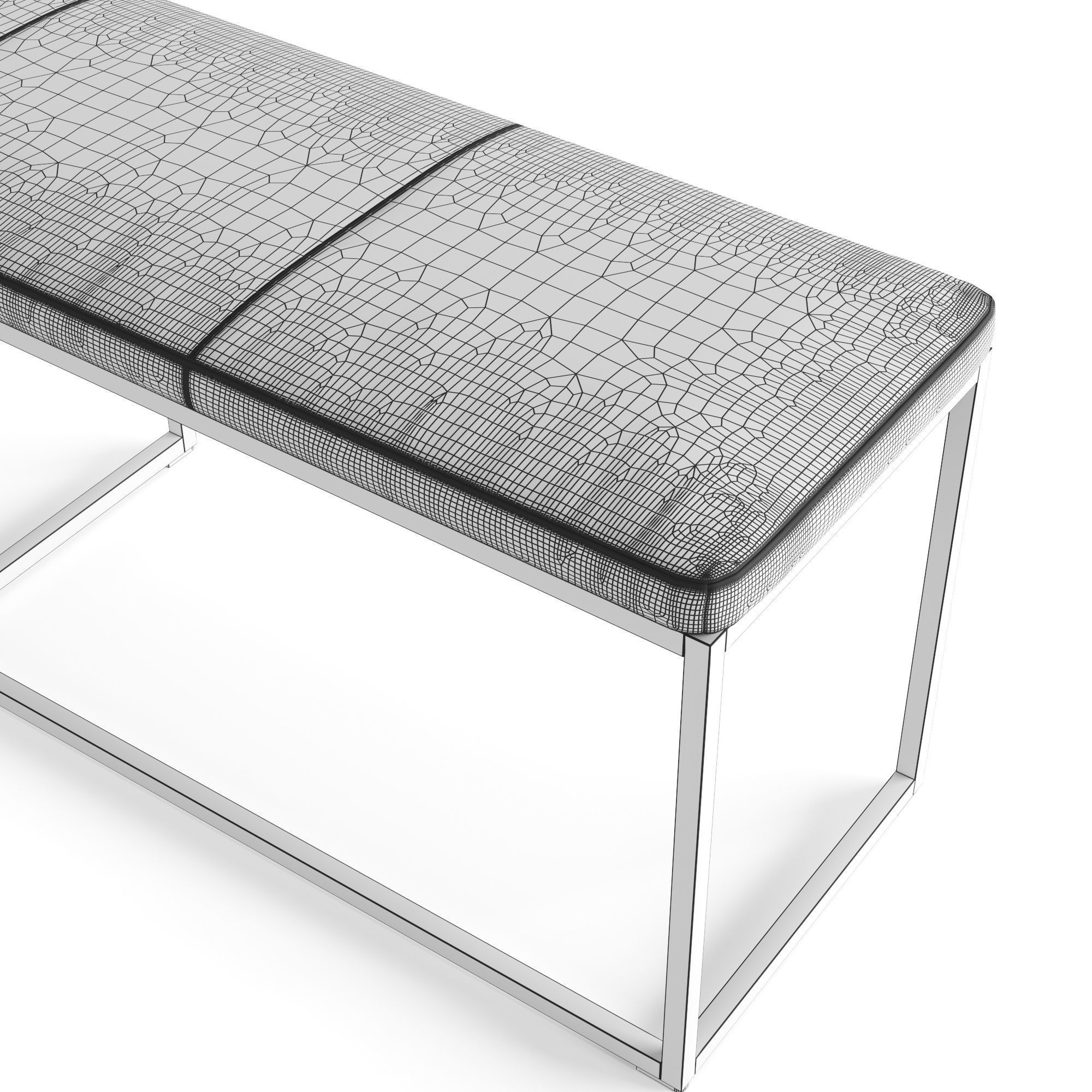 Bench London 01 3D model_7