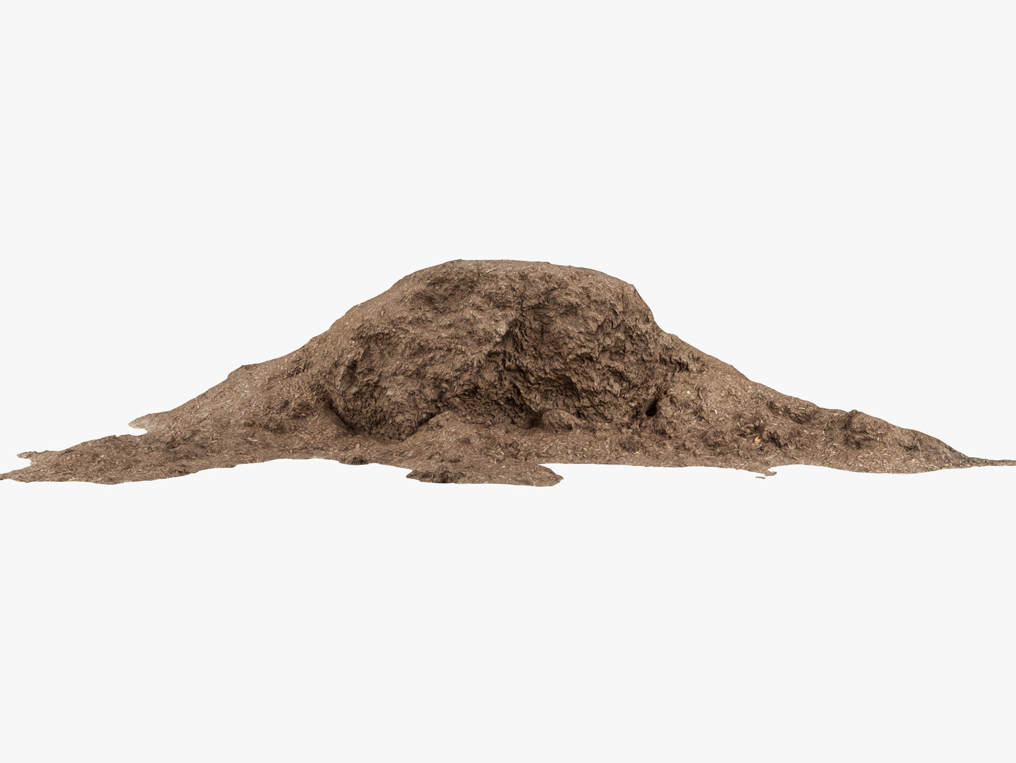 Mulch Pile - 8K Scan Low-poly 3D model_1