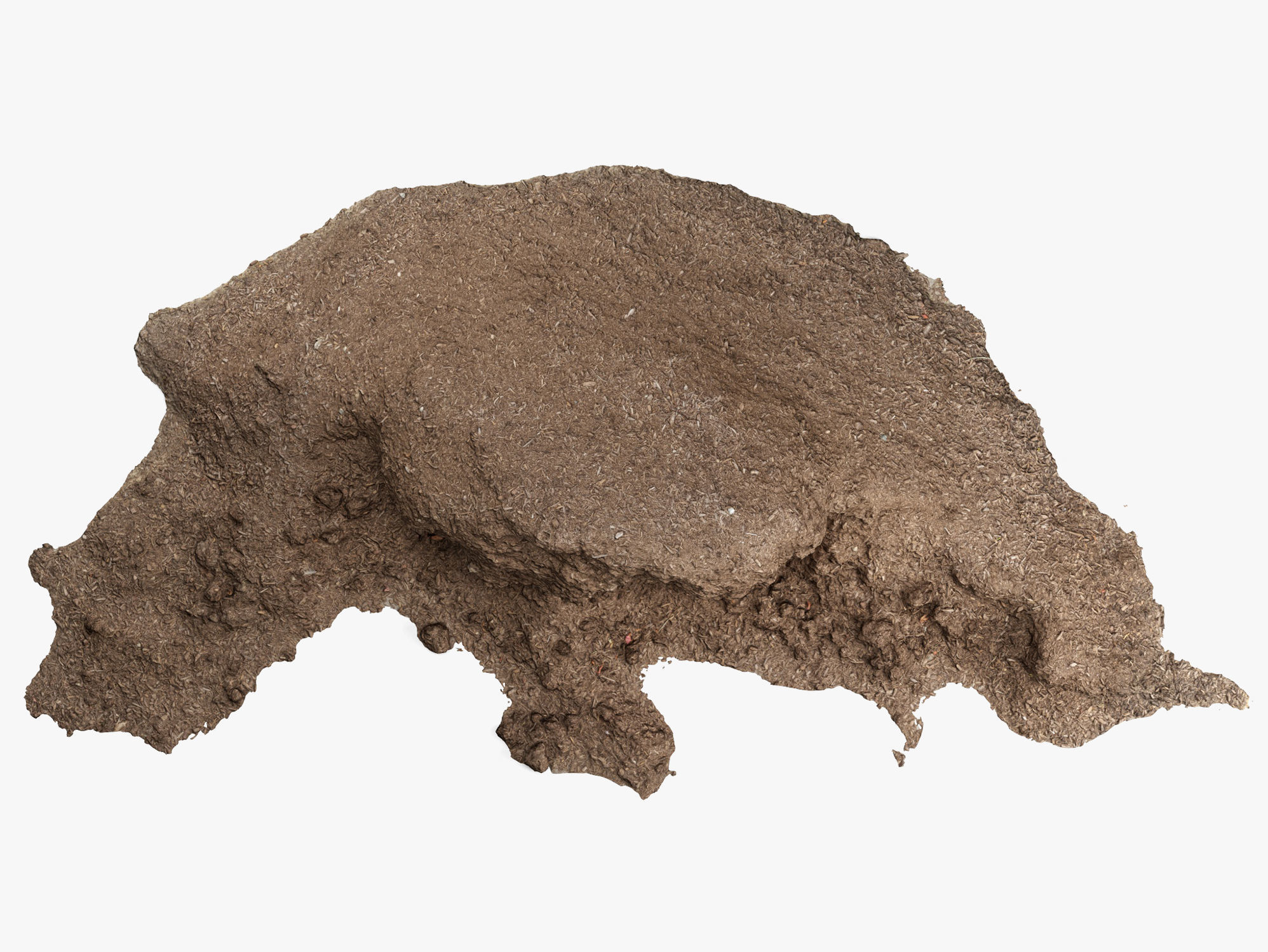 Mulch Pile - 8K Scan Low-poly 3D model_3